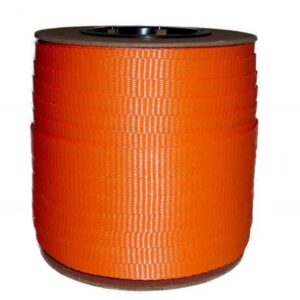 1-1/2" x 150 Ft. x 5200 lb Break Woven Polyester Cord Strapping - SHORT COIL