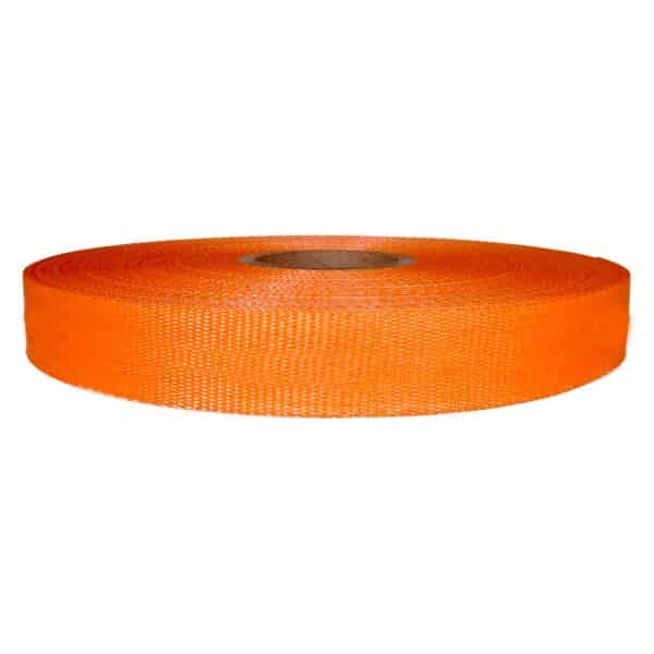 1-1/2" x 600 Ft. x 5200 lb Break Orange Woven Polyester Cord Strapping