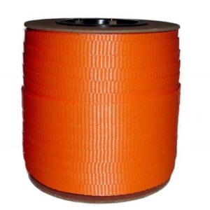 1-1/4" x 150 Ft. x 4200 lb Break Woven Polyester Cord Strapping - SHORT COIL