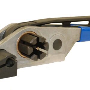 Strapping-Products.com Heavy Duty Feedwheel Pusher Tensioner with Unlimited Take-Up. Ideal for Round or Irregular Package Loads. For Strap Widths 5/8 - 1-1/4 For Strap Gauges .023 to .035