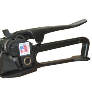 Strapping-Products.com Light Duty Windlass Pusher Tensioner with Limited Take-Up. Designed for Round or Irregular Package Loads. For Strap Widths 3/8 - 3/4 For Strap Gauges .015 to .023 For Pusher Seals