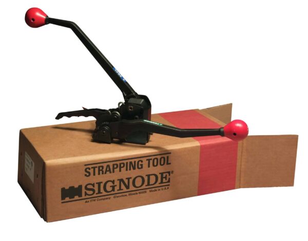 Signode SCM-G 12/58/34 sealless combination tool for 1/2", 5/8" or 3/4" (0.017 - 0.025) High Tensile Steel Banding