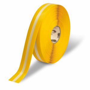 Mighty Line 2" Yellow with Glowing Centerline, 100' Roll