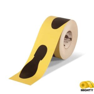 Mighty Line 4" Wide Foot Print Floor Tape - 100' Roll