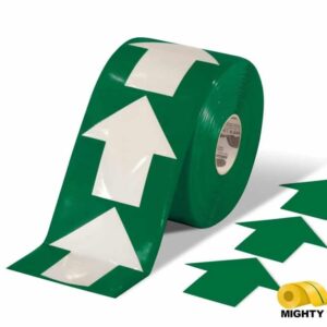 Mighty Line 4" Green Arrow Pop Out Tape, 100' Roll