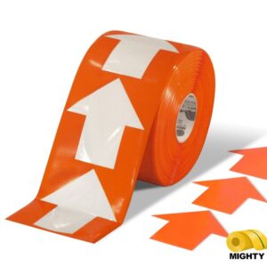 Mighty Line 5.5" Wide Solid Orange Arrow Roll 200 Arrows