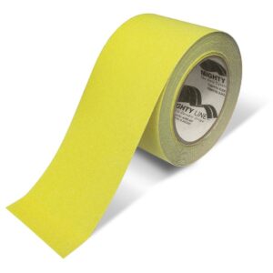 Mighty Line 6" Wide Yellow Antislip Tape, 60' Roll