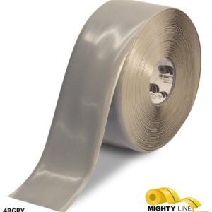Mighty Line 4" GRAY Solid Color Tape - 100' Roll
