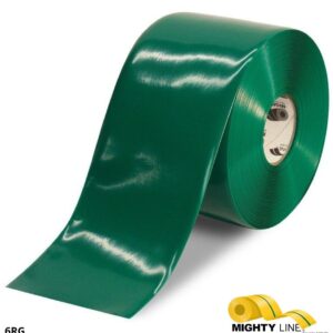 Mighty Line 6" GREEN Solid Color Tape - 100' Roll