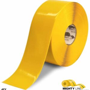 Mighty Line 4" YELLOW Frigid Freezer Floor Tape - 100' Roll