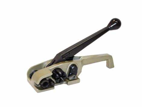 Strapping-Products.com Heavy Duty Ratchet Tensioner with cutter designed to work with HEAVY DUTY POLYESTER (PET/PP) straps up to 3/4".